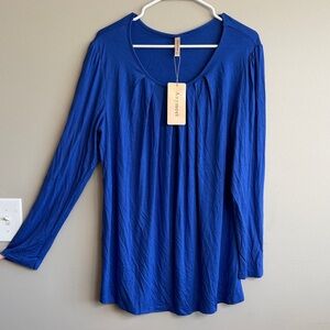 Aventura Women's Royal Blue Long Sleeve Top